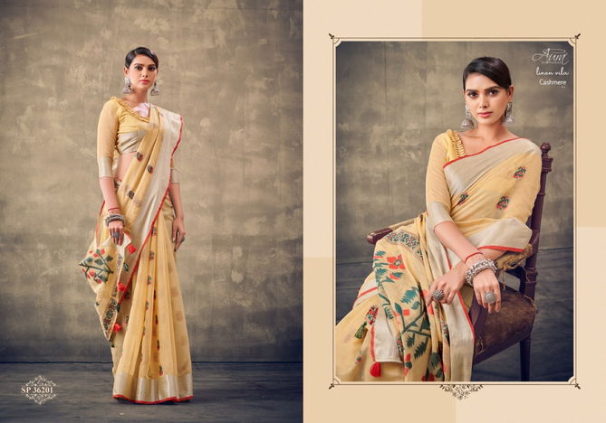 Aura Cashmere 1 Casual Wear Wholesale Printed Sarees Catalog
